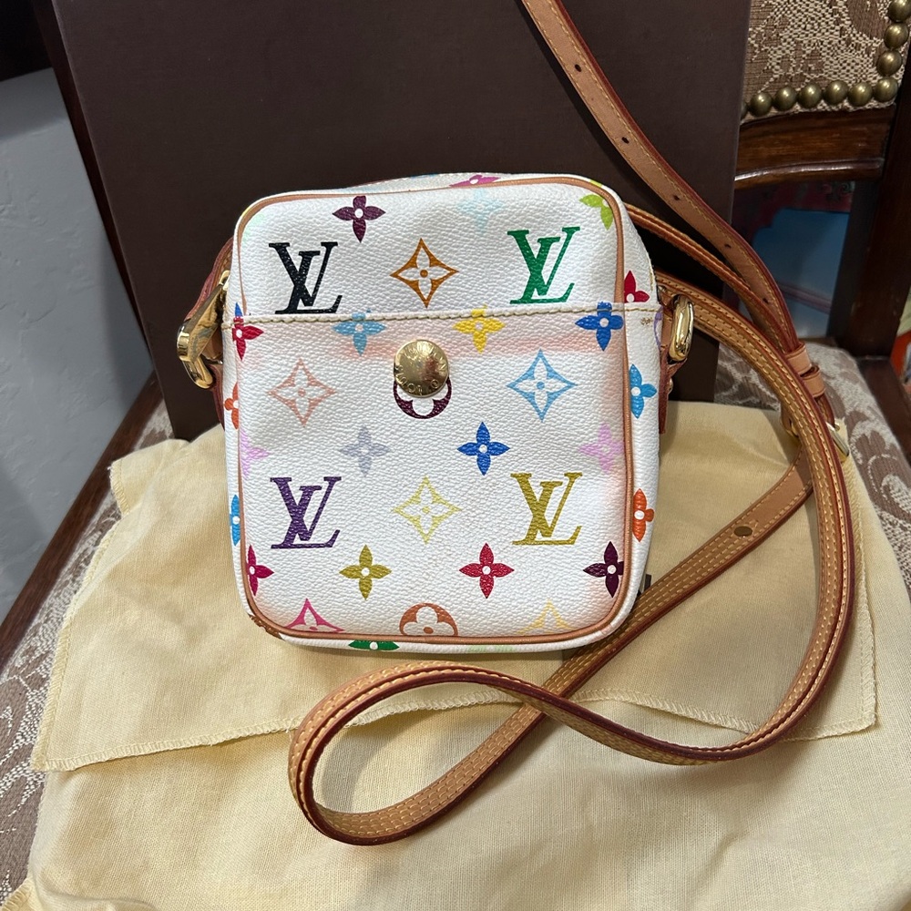Louis Vuitton Rift Multicolore Takashi Murakami Limited Edition White Crossbody - Picture 6 of 16